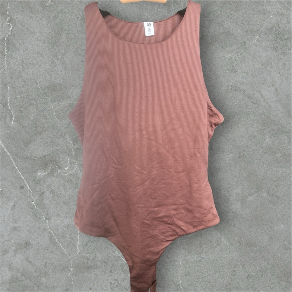 BP Mauve Ribbed Bodysuit